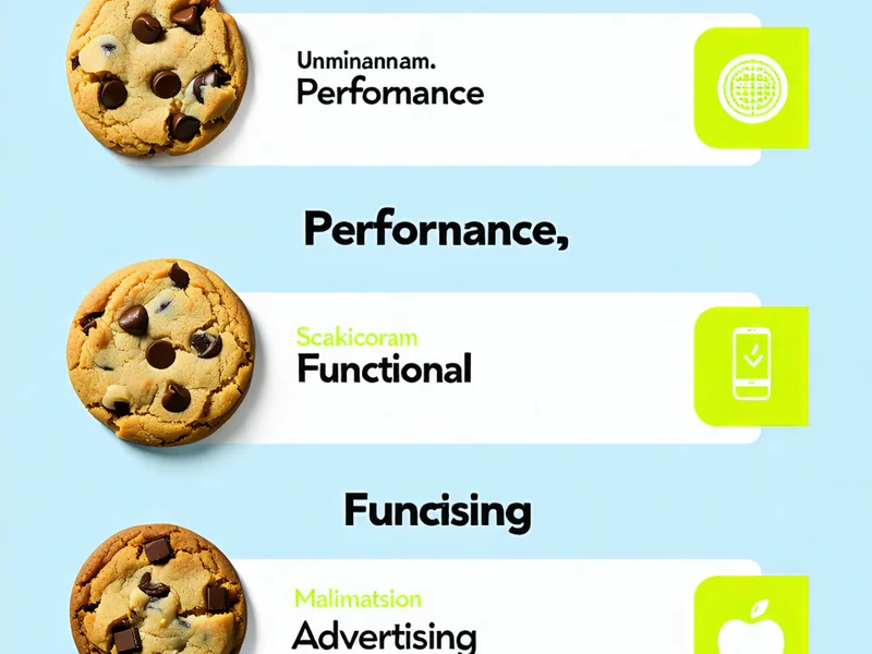 Biểu đồ các loại cookie và cách chúng hoạt động trên nền xanh