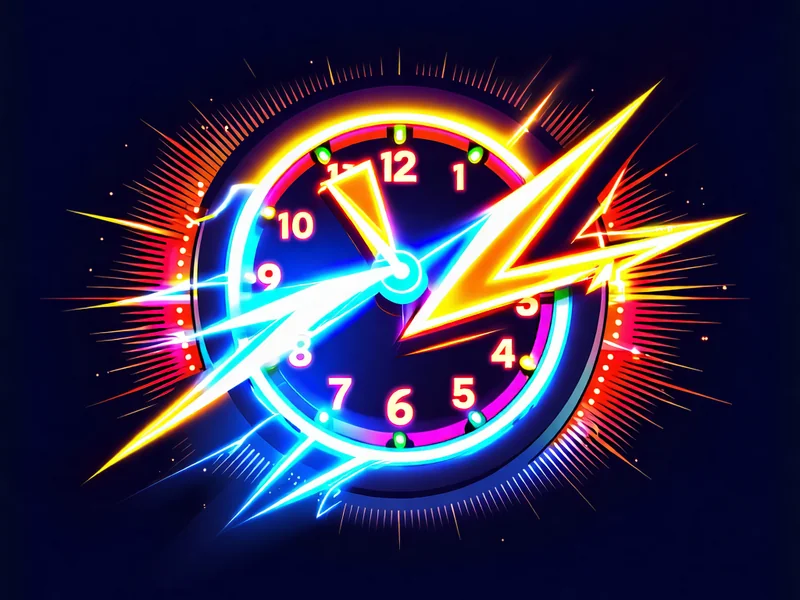 Biểu tượng xổ số siêu tốc với đồng hồ và tốc độ