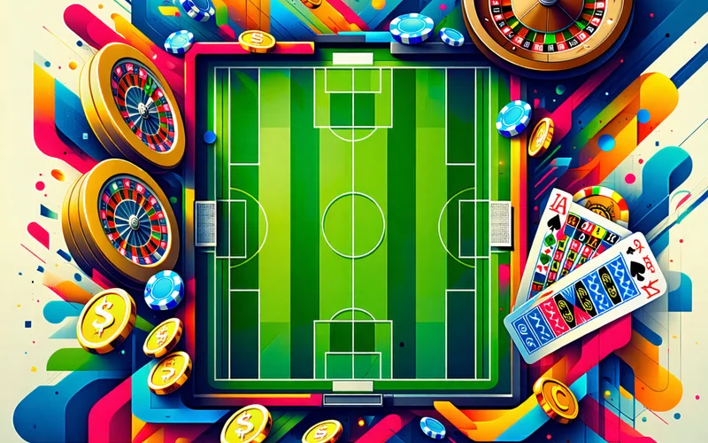 Hình ảnh đa dạng các trò chơi cá cược tại Jun88, bao gồm màn hình cá cược thể thao với các trận đấu trực tiếp, bàn chơi casino trực tuyến với người chia bài thật, và các biểu tượng game slot đầy màu sắc, thể hiện sự phong phú của nền tảng.