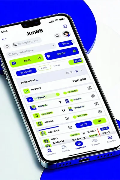 Giao diện ứng dụng di động jun88 trên điện thoại