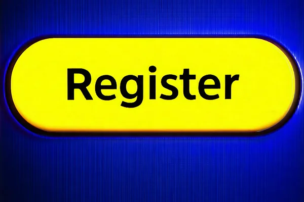Hình ảnh nút 'Đăng Ký' màu vàng nổi bật trên nền xanh của Jun88