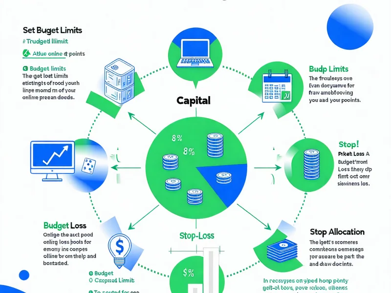 Biểu đồ quản lý rủi ro trong cá cược jun88, minh họa các chiến lược kiểm soát vốn và giới hạn cược