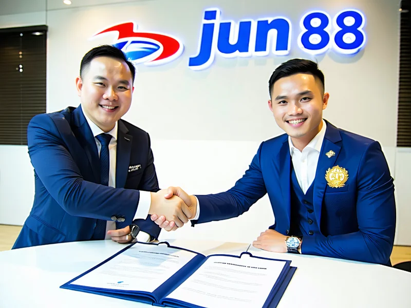 Lễ ký kết tài trợ giữa jun88 và liên đoàn bóng đá